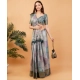 Women's Polyester Printed Saree With Unstitched Blouse 5.5 Mtr (Multicolor)