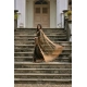 Women's Silk_Blend Butti Pattern Saree With Unstitched Blouse 5.5Mtr (Coffee)