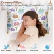 Soft Plush Printed Baby Infant Pillow for Kids Age 1 To 5 Years (Multicolor)