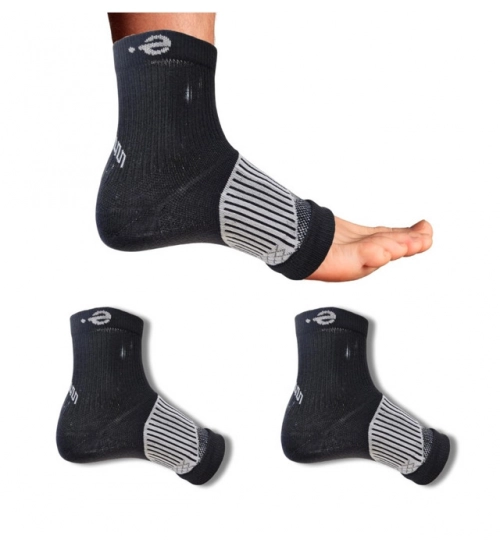 3_Pair Set Unisex Casual Cotton Printed Ankle Length Support Socks (Multicolor)