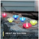Pack Of 2_Floral Diya Set – Multi-Color Tea Light Holders Set of 12 (Color: Assorted )