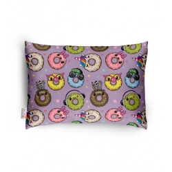 Soft Plush Printed Baby Infant Pillow for Kids Age 1 To 5 Years (Purple)