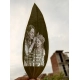 Custom Mother And Daughter Leaf Art – Personalized Engraved Portrait on Natural Leaf