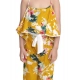 Girl's Rayon Floral Shoulder Straps Jumpsuit (Mustard) Girl's Rayon Floral Shoulder Straps Jumpsuit (Mustard)