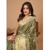 Women's Jacquard Saree With Unstitched Blouse 5.5Mtr (Olive) Women's Jacquard Saree With Unstitched Blouse 5.5Mtr (Olive)