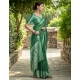 Women's Georgette Weaving Saree With Unstitched Blouse 5.5Mtr (Green) Women's Georgette Weaving Saree With Unstitched Blouse 5.5Mtr (Green)