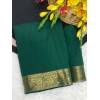 Women's Vichitra Silk Printed Saree With Unstitched Blouse 5.5Mtr (Green) Women's Vichitra Silk Printed Saree With Unstitched Blouse 5.5Mtr (Green)