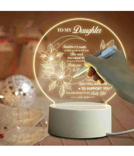 Glass 3D Illusion LED Creative Visualization Lamp