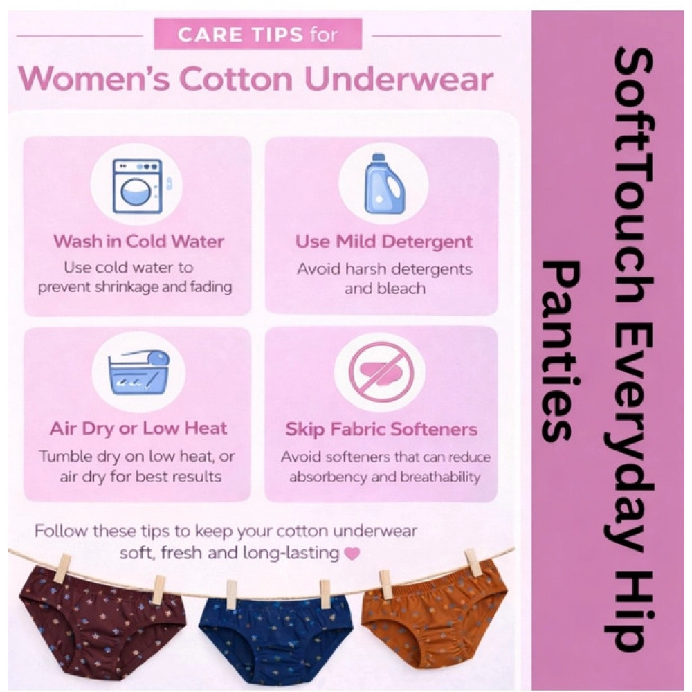 Pack of_12 Women's Cotton Printed Hipster Panty (Multicolor) Pack of_12 Women's Cotton Printed Hipster Panty (Multicolor)