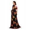 Women's Georgette Printed Saree With Unstitched Blouse 5.5Mtr (Black) Women's Georgette Printed Saree With Unstitched Blouse 5.5Mtr (Black)
