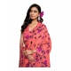 Women's Georgette Printed Saree With Unstitched Blouse 5.5Mtr (Peach) Women's Georgette Printed Saree With Unstitched Blouse 5.5Mtr (Peach)