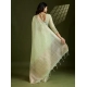 Women's Tissue Checks_With_Buttis Saree With Unstitched Blouse 5.5Mtr (Light_Green)