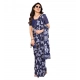 Women's Georgette Printed Saree With Unstitched Blouse 5.5Mtr (Blue) Women's Georgette Printed Saree With Unstitched Blouse 5.5Mtr (Blue)