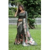 Women's Faux_Tussar Floral Saree With Unstitched Blouse 5.5Mtr (Olive) Women's Faux_Tussar Floral Saree With Unstitched Blouse 5.5Mtr (Olive)