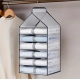 Hanging Foldable Fabric Closet Organizer with 6 Shelves