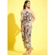 Girl's Polyester Crepe Floral Sleeveless Jumpsuit (Multicolor) Girl's Polyester Crepe Floral Sleeveless Jumpsuit (Multicolor)