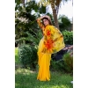 Women's Georgette Printed Saree With Unstitched Blouse 5.5Mtr (Yellow) Women's Georgette Printed Saree With Unstitched Blouse 5.5Mtr (Yellow)