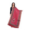 Dropship Women's chanderi silk  Printed Dupatta (Red, Length: 2 Mtr)