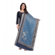Women's chanderi silk Printed Dupatta (Navy Blue, Length: 2 Mtr) Women's chanderi silk Printed Dupatta (Navy Blue, Length: 2 Mtr)