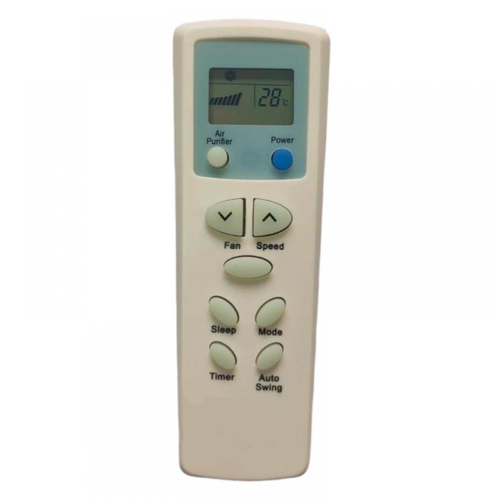 Ecomoye AC Remote No. 75 (No Backlight), Compatible/Replacement for LG AC Remote Control, White (Exactly Same Remote will Only Work)