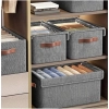 Polypropylene Foldable Storage Bag With Lid  (Multicolor)
