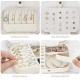 PU Leather Solid Jewelry Storage Box (White-Cream)