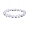 Natural Crystal 8mm Clear Quartz Bracelet (White)