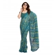 Women's Georgette Printed Saree With Unstitched Blouse 5.5Mtr (Sky Blue) Women's Georgette Printed Saree With Unstitched Blouse 5.5Mtr (Sky Blue)