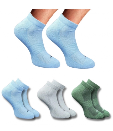 3_Pair Set Unisex Casual Cotton Printed Low Cut Socks (Multicolor)