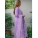 Women's Chanderi Silk Ethnic Motif Round 3/4th Sleeve Kurti With Pant Dupatta Set (Lavender) Women's Chanderi Silk Ethnic Motif Round 3/4th Sleeve Kurti With Pant Dupatta Set (Lavender)