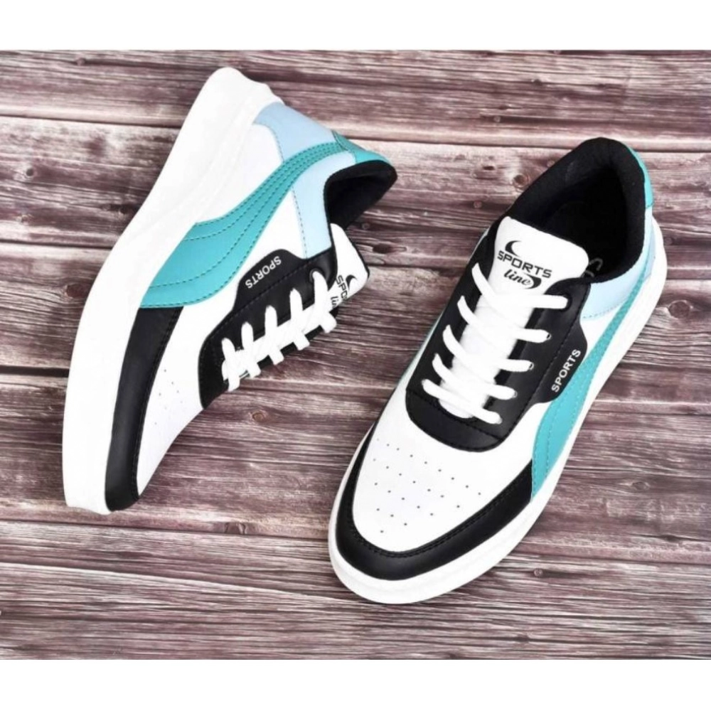 Men's Casual Synthetic Lace-ups Casual Shoes (White)