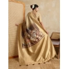 Women's Silk Printed Saree With Unstitched Blouse 5.5Mtr (Gold) Women's Silk Printed Saree With Unstitched Blouse 5.5Mtr (Gold)