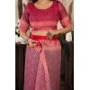 Women's Faux Linen Geometric Print Ready to wear Saree With Unstitched Blouse 5.5Mtr (Red) Women's Faux Linen Geometric Print Ready to wear Saree With Unstitched Blouse 5.5Mtr (Red)