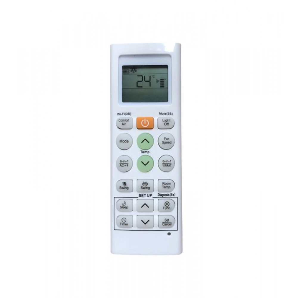 Ecomoye AC Remote No. 36S (6-in-1 VIRAAT Mode), Compatible/Replacement for LG AC Remote Control, White (Exactly Same Remote will Only Work)