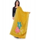 Women's chanderi silk Printed Dupatta (Yellow, Length: 2 Mtr) Women's chanderi silk Printed Dupatta (Yellow, Length: 2 Mtr)