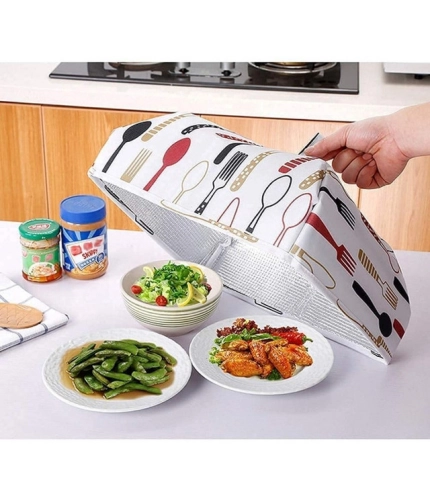 Pack Of 4_Food Dish Cover – Reusable Mesh Lid for Protecting Food from Dust And Insects (Color: Assorted )
