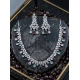 Women's Brass Silver Plated Necklace set (Multicolor)