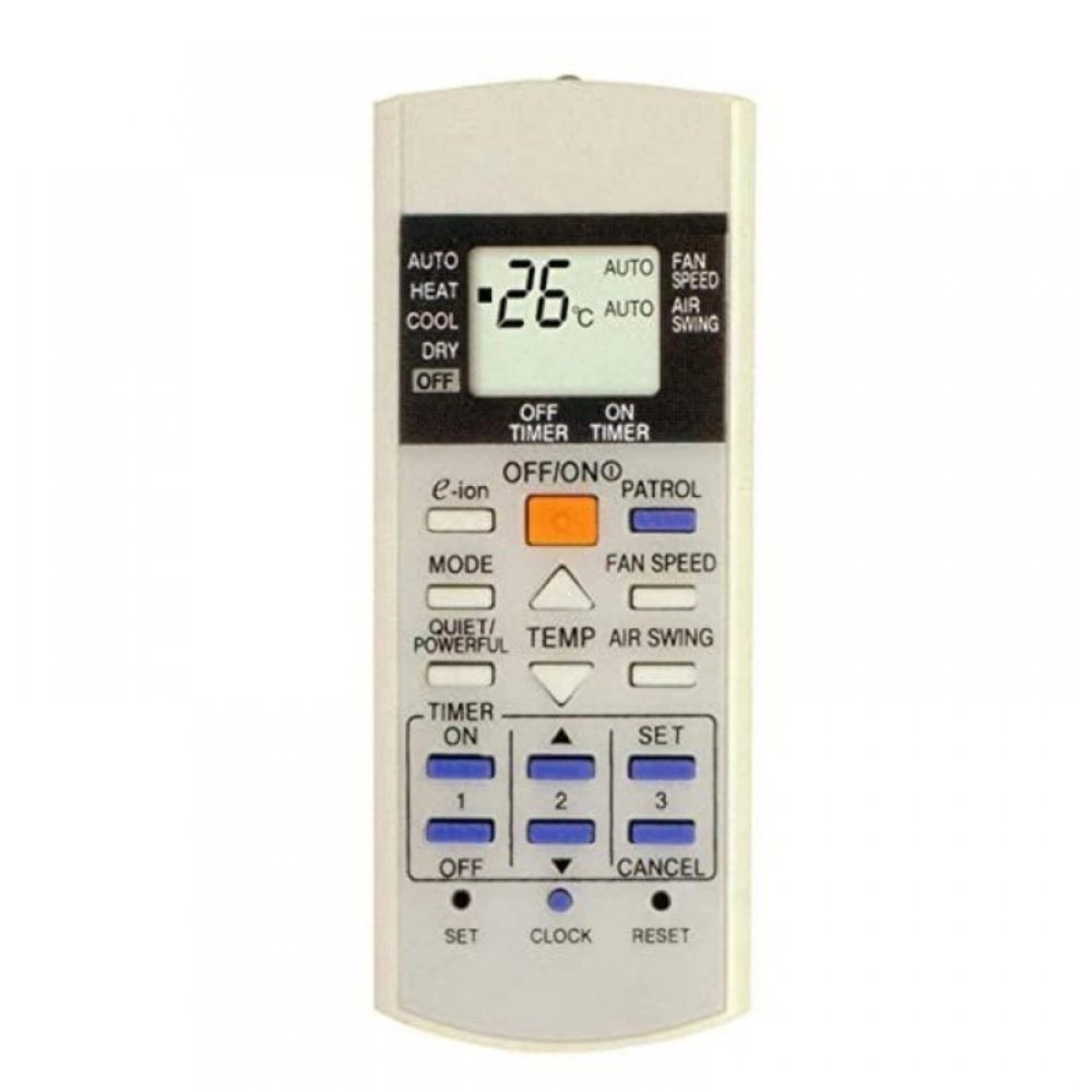 Ecomoye AC Remote No. 29A (No Backlight), Compatible/Replacement for Panasonic AC Remote Control, White (Exactly Same Remote will Only Work)