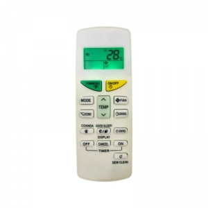 Ecomoye AC Remote No. 132L (with Backlight), Compatible/Replacement for Daikin AC Remote Control, White (Exactly Same Remote will Only Work)