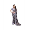 Women's Chiffon Printed Saree With Unstitched Blouse 5.5Mtr (Grey) Women's Chiffon Printed Saree With Unstitched Blouse 5.5Mtr (Grey)
