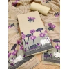 Women's Banarasi Silk Printed Unstitched Salwar Suit Material With Dupatta (Cream, 3Mtrs)