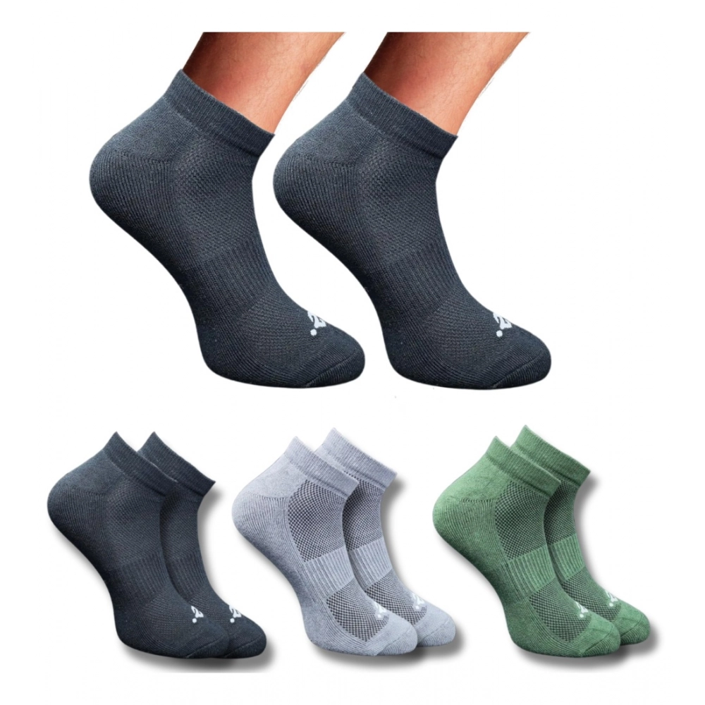 3_Pair Set Unisex Casual Cotton Printed Low Cut Socks (Multicolor) 3_Pair Set Unisex Casual Cotton Printed Low Cut Socks (Multicolor)
