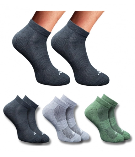 3_Pair Set Unisex Casual Cotton Printed Low Cut Socks (Multicolor)