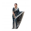 Women's Soft Lichi Silk Printed Saree With Unstitched Blouse 5.5Mtr (Blue) Women's Soft Lichi Silk Printed Saree With Unstitched Blouse 5.5Mtr (Blue)