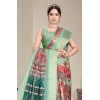 Women's Cotton Silk Printed Saree With Unstitched Blouse 5.5Mtr (Light Green) Women's Cotton Silk Printed Saree With Unstitched Blouse 5.5Mtr (Light Green)