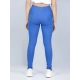 Girl's Cotton Lycra Solid Elasticated Jeggings (Blue)