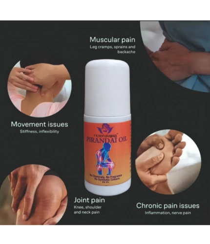 Devi Herbal Pirandai Pain Relief 50 ML Oil - Natural, Chemical-Free Oil