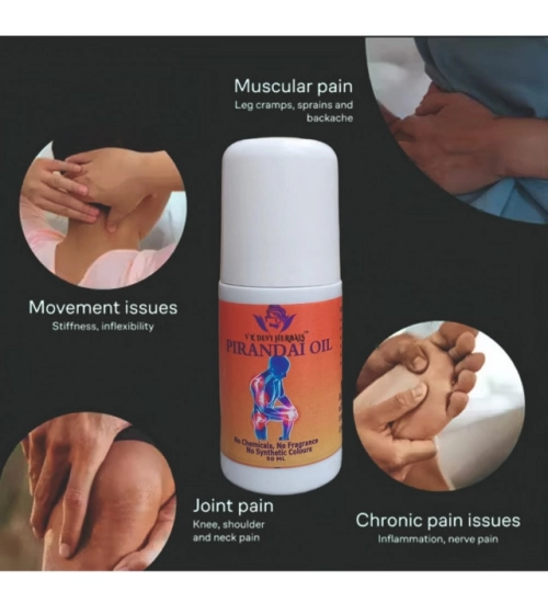 Devi Herbal Pirandai Pain Relief 50 ML Oil - Natural, Chemical-Free Oil