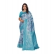 Women's Banarasi Silk Jaquard Woven Saree With Unstitched Blouse 5.5Mtr (Light Blue) Women's Banarasi Silk Jaquard Woven Saree With Unstitched Blouse 5.5Mtr (Light Blue)