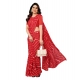 Women's Georgette Printed Saree With Unstitched Blouse 5.5Mtr (Red) Women's Georgette Printed Saree With Unstitched Blouse 5.5Mtr (Red)